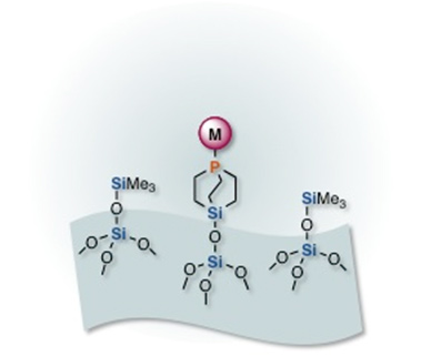Silica-Supported Compact Phosphine